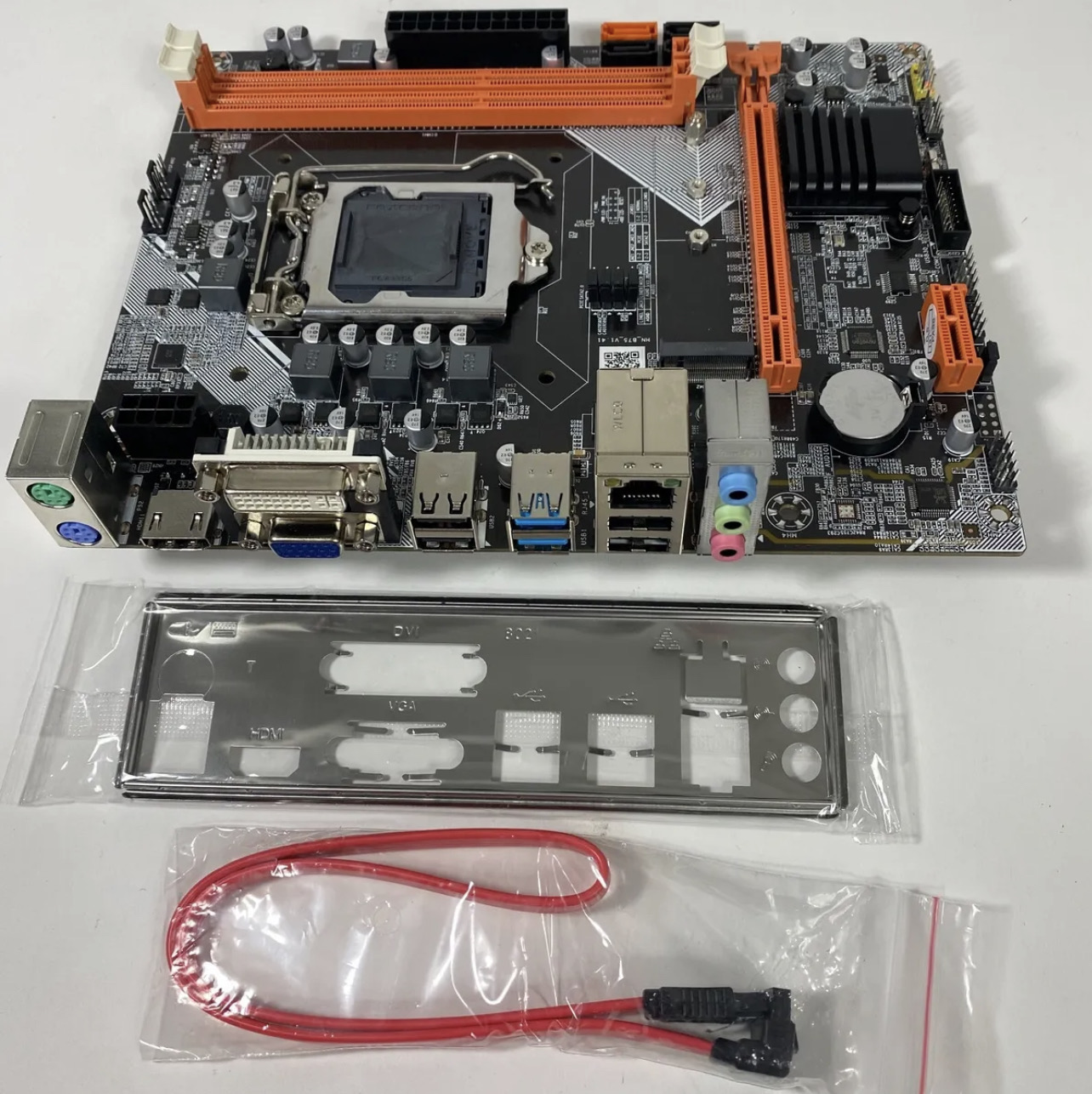 Intel B75 LGA 1155 Desktop Computer M-ATX Motherboard DDR3 M.2 HDMI DVI VGA New