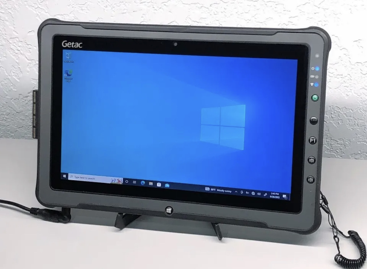 Getac F110 Rugged Tablet 11.6" 128GB 8GB RAM Intel i7-4600U - New Battery & Charger