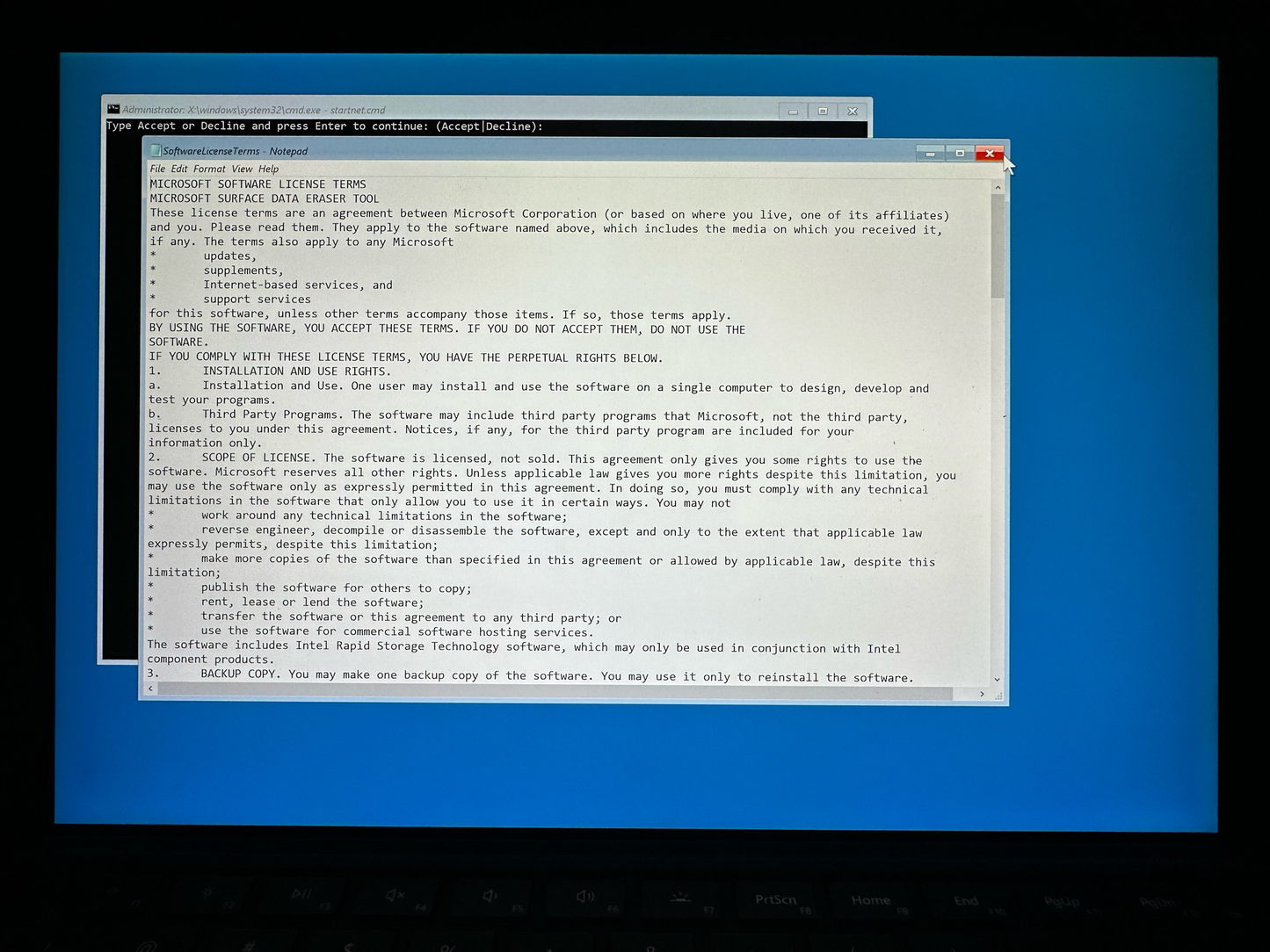Microsoft Surface Eraser USB Bootable Flash Drive
