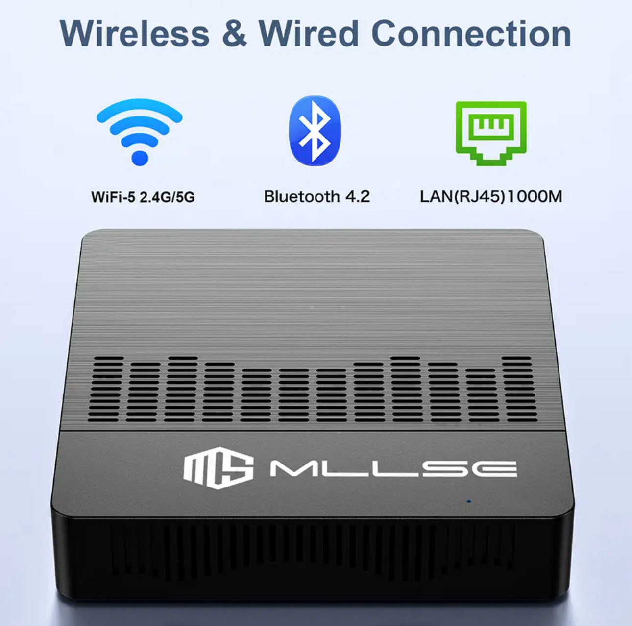 MLLSE Mini PC M2 Air Intel Gemini Lake N4000 Windows 11 6GB RAM 128GB