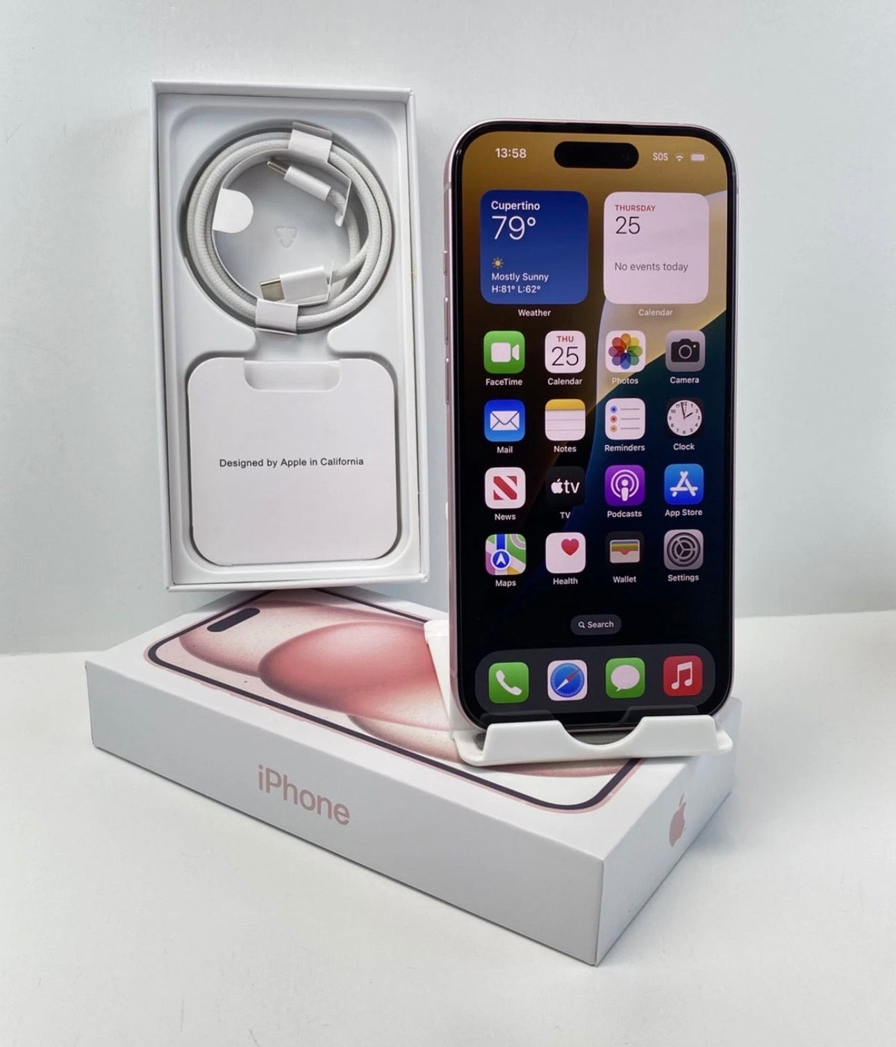 Apple iPhone 15 Pink 128GB eSIM unlocked New