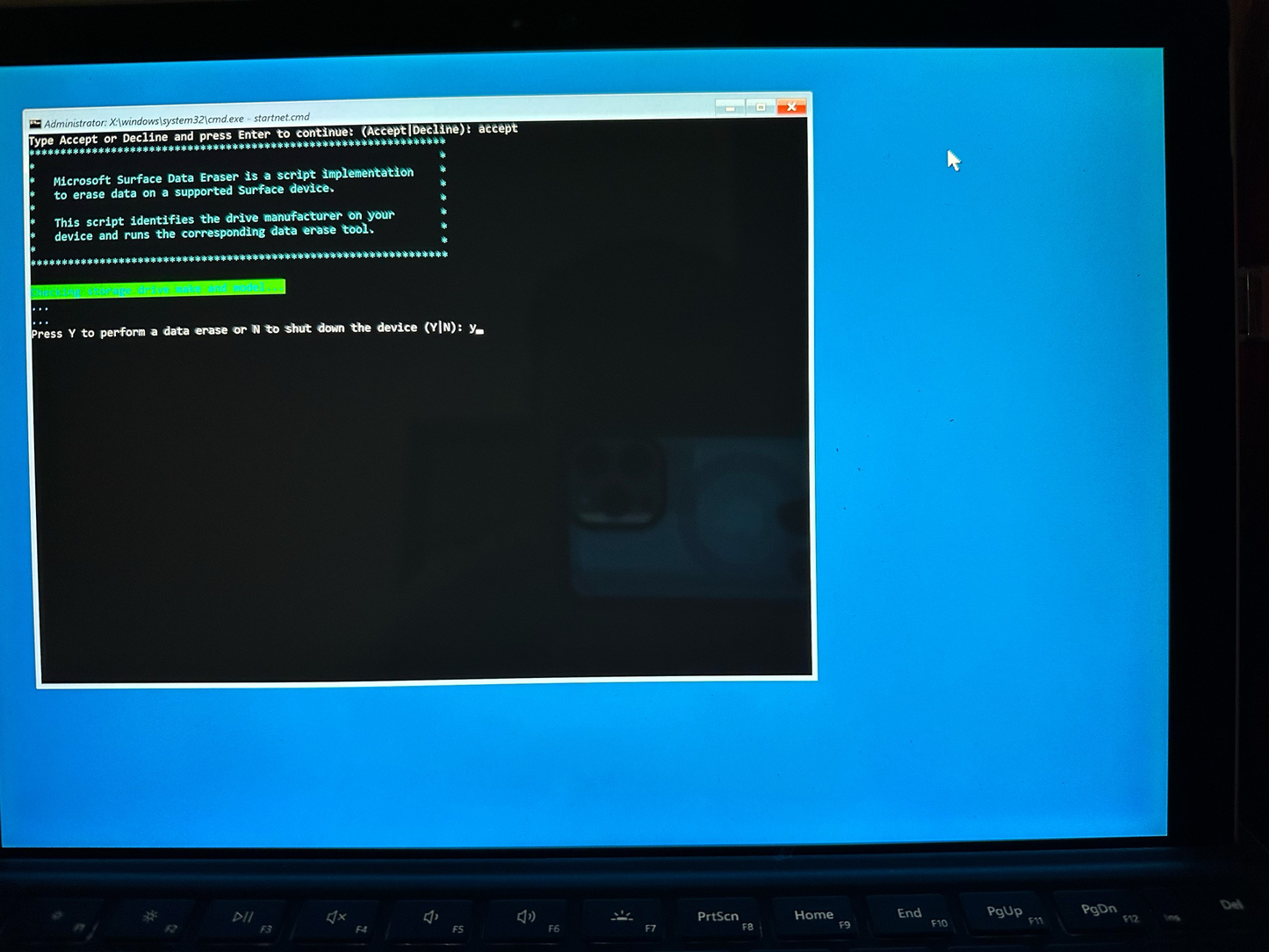 Microsoft Surface Eraser USB Bootable Flash Drive