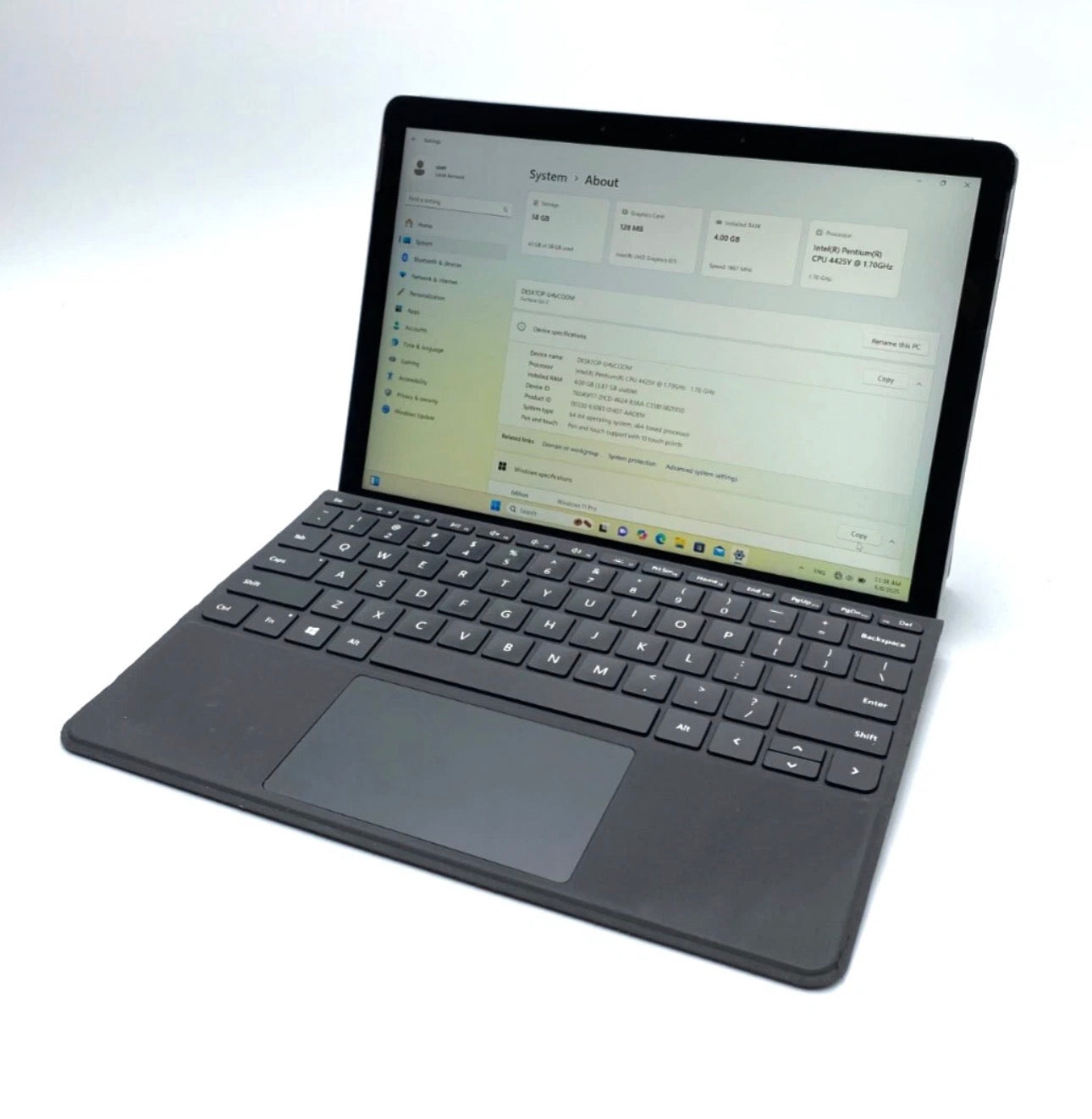 Microsoft Surface Go 2 10.5-inch Intel Pentium Gold 4GB RAM 64GB SSD (Used)