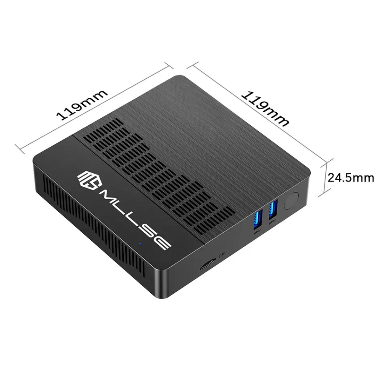 MLLSE Mini PC M2 Air Intel Gemini Lake N4000 Windows 11 6GB RAM 128GB