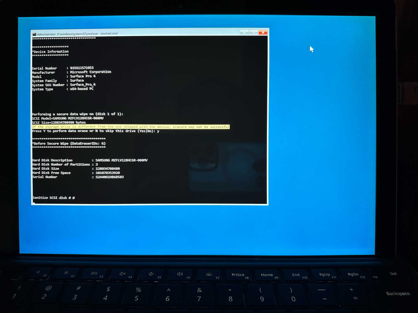 Microsoft Surface Eraser USB Bootable Flash Drive